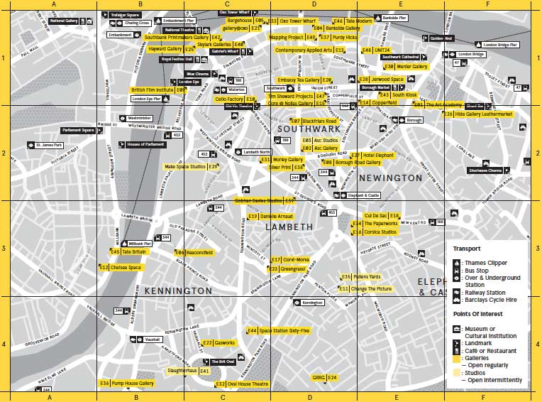 South London Art Map